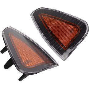 Turn Light Cover Side Marker Light Assembly 2 Pcs Front Turn Light Cover 4806218AD Side Marker Replacement for Charger LX 2006?2010 (Yellow)
