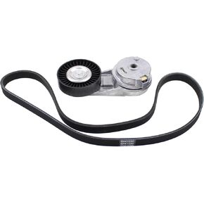 MOTOKU Belt Tensioner and Serpentine Belt for Chevy Cobalt 2007-2010, Equinox 2010-2017, HHR 07-11, Malibu 04-05, Orlando 12-14, Captiva Sport 2012 GMC Terrain Buick LaCrosse Regal Verano 2.0 2.2 2.4