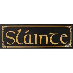 Slainte Cheers Irish Sign Pub Sign Bar Sign Man Cave Decor Beer Sign Bar Decor Hand Plaque Printed Wood Sign Wood Sign 6 * 16 in