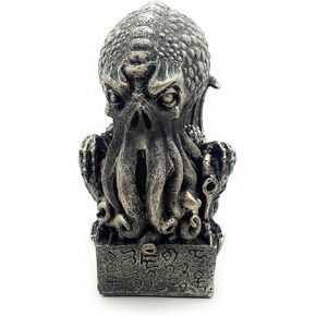 RUSTIX Cthulhu Statue – Nautical Lovecraftian Decor, Eldritch Horror Figurine, Octopus Sculpture, High Priest Kraken Mythos for Gothic and Steampunk Décor Collectors