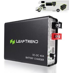 40A DC to DC in-Vehicle Battery Charger,12V 40amp DC Chargers,for RV Flooded Gel AGM Lithium Battery