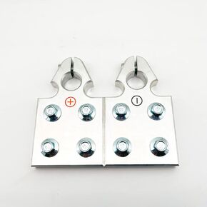 A pair of 4-point flat lug battery aluminum alloy terminal top post clips