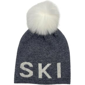 Cashmere 100% Merino SKI Pompom Hat