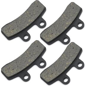 VIKKSAER 4Pcs Disc Brake Pads, Disc Brake Pad Shoe Set for 70cc 110cc 125cc Dirt Bike Pit Bike, Replacement for Taotao Replacement for Apollo Replacement for SSR Replacement for SDG Brake Pads