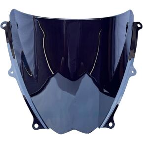 Motorcycle Double Bubble Windshield Windscreen Visor Air Flow Deflector Compatible with Suzuki GSXR 1000 2007-2008