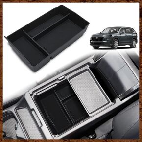 Muslogy Center Console Organizer Compatible with Honda CRV & CRV Hybrid 2023 2024 LX EX Sport Hybrid EX-L Sport Touring Hybrid Accessories (Black)