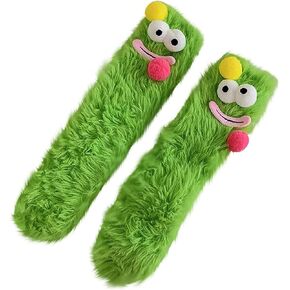 Crazy Funny Fuzzy Silly Socks for Kids Women,Girls Fluffy Slipper Novelty Fun Socks,Boy Men Cute Cozy Soft Animal Socks