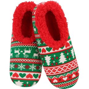 Snoozies Women's Xmas Jacquard Slippers!