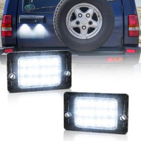 LED License Plate Lights Tag Light Compatible With Land Rover Discovery 1994-2004 6000k White Number License Plate Light