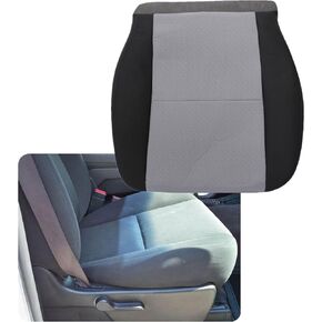 غطاء مقعد قماش بديل من جانب الركاب الأمامي من GXARTS باللونين الأسود والرمادي متوافق مع Chevy Silverado 1500 2500HD 3500HD GMC Sierra 1500 2500 3500 2007 2008 2009 2010 2012 2013 2014 in Kuwait