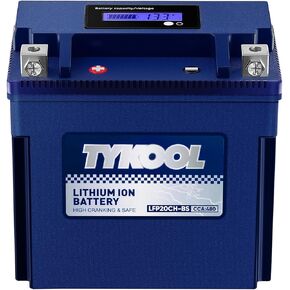 YTX20CH-BS Lithium LiFePO4 Motorcycle Battery, 12V 8Ah, 480CCA, Built in BMS, Powersports Battery,for ATV,UTV,Jet Skis, Snowmobiles, Scooters