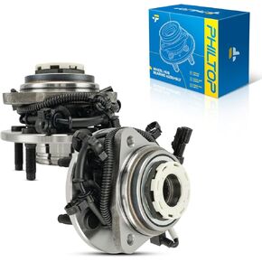 PHILTOP 515027 4WD Front Wheel Hub Assembly Fit for Ford Ranger 1998-2000, Mazda B4000 1998-2000, 5 Lugs Wheel Hub Bearings W/ABS