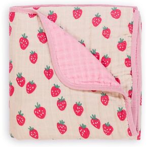 Itzy Ritzy Baby Blanket – Soft Cotton Muslin Multi-Use Blanket - Can Be Used as a Tummy Time Mat, Nursing Cover, Stroller Shade & More – Measures 30" x 40", Machine Washable (Checkerboard) in Kuwait