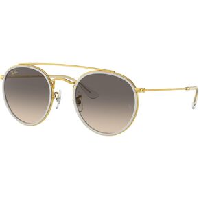 Ray-Ban RB3647N Sunglasses Bundle: RB 3647N 923632 Legend Gold Clear Gradient Gre and Eyewear Cleaning Kit
