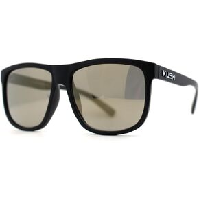 Mens Kush Classic Matte Black Frame Sport Horn Rim Sunglasses