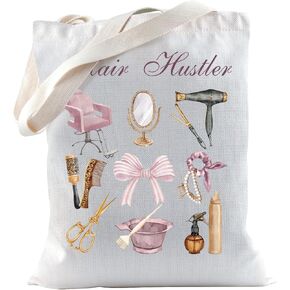 TSOTMO Hair Stylist Gift Hair Hustler Barber Tote Bag Hairstylist Accessories Bag Thank Gift For Hairdresser Hair Beautician