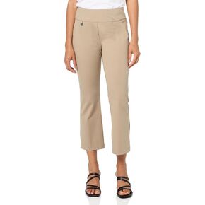 SLIM-SATION Women's Pull on Crop Flare Leg Pant
