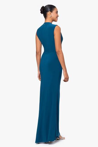 Xscape Women's Sleeveless High Neck Bodycon Formal Maxi Dress in Saudi Arabia