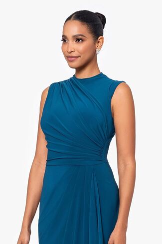 Xscape Women's Sleeveless High Neck Bodycon Formal Maxi Dress in Saudi Arabia