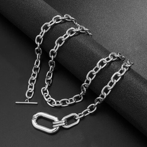 قلادات ذهبية مكتنزة بيان المختنق قلادة مشبك ورق سلسلة الطبقات قلادة سلسلة الشرير سميكة قلادة الملحقات للنساء in Kuwait
