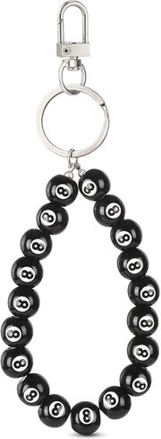8 Ball Keychain Billiard Lucky Ball Charm Keyring for Men Pool Player Lover Purse Handbag Backpack Key Chain in Saudi Arabia