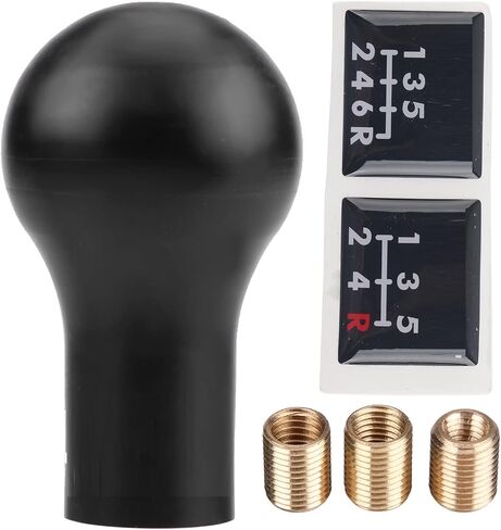 Shift Knob,White Gear Knob,Gear Shift Head Gear Shift Accessories 5 Speed Auto Manual Gear Shift Knob Shifter For Lancer V3 Evo White (White) in Saudi Arabia