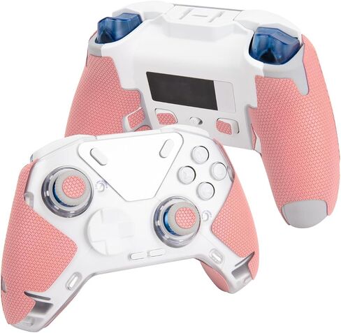 Controller Grips Tape Compatible with FLYDIGI APEX 4, Anti-Slip, Sweat-Absorbent, Textured Skin kit, for Controllers Handle Grips, Buttons, Triggers (Classic Version - Red) in Saudi Arabia