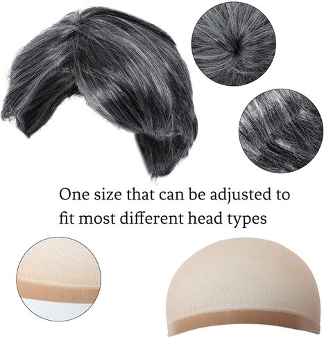 Old Man Costume Wig for Kids 100 Days of School Costume Boys Dress Up Accessories Grandpa Old People Set for Halloween in Saudi Arabia