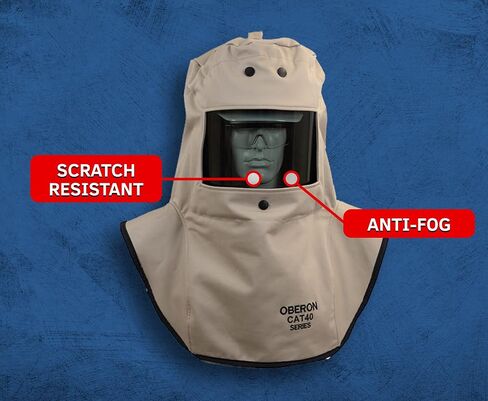 Oberon Arc Flash Kit - 40 CAL- Includes Arc Flash Hood, Coat and Bib Suit- CAT SERIES in Kuwait