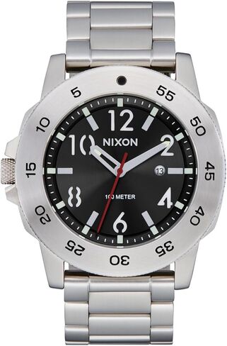 NIXON Smyth 44 A1414-100m Water Resistant Analog Watch (44 mm Face, 23 mm Stainless Steel Band) in Kuwait