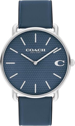 COACH Elliot Men's Quartz Watch, 2H Movement, Leather Strap - Water-Resistant to 3ATM - Modern Minimalist - Gift for Him, 41mm in Saudi Arabia