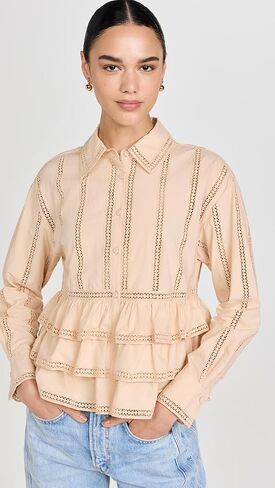 Ulla Johnson Women's Harper Blouse in Kuwait