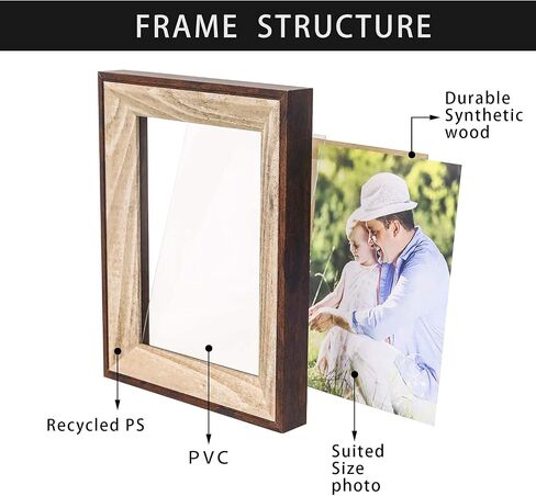Vintage Photo Frames, 6x8 Wall Mounting Pictures Frame for Table Top Display in Kuwait