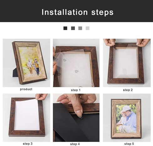 Vintage Photo Frames, 6x8 Wall Mounting Pictures Frame for Table Top Display in Kuwait