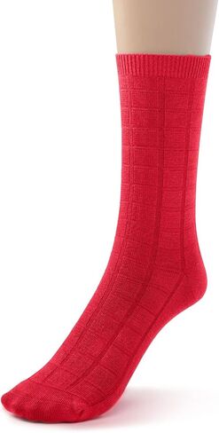 Silky Toes Womens Rayon from Bamboo Dress Crew Socks, 3 or 6 Pairs Designed Casual Basic Socks in Saudi Arabia