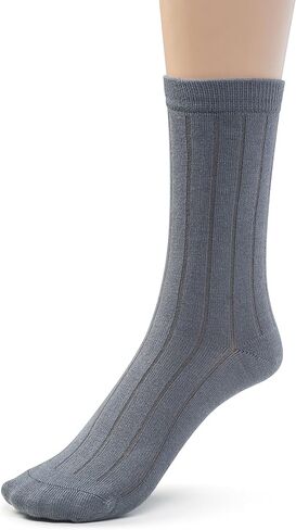 Silky Toes Womens Rayon from Bamboo Dress Crew Socks, 3 or 6 Pairs Designed Casual Basic Socks in Saudi Arabia