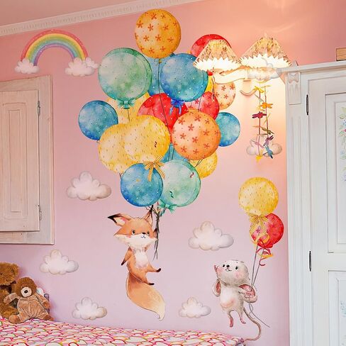 Clouds Wall Stickers Clouds Wall Decals Peel and Stick Removable Clouds Art Wall Decor for Living Room Bedroom Nursery Office in Saudi Arabia