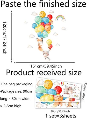 Clouds Wall Stickers Clouds Wall Decals Peel and Stick Removable Clouds Art Wall Decor for Living Room Bedroom Nursery Office in Saudi Arabia