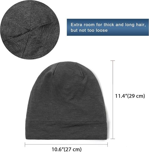 Satin Bonnet Sleep Cap Hair Cover Bonnet Satin Lined Slouchy Beanie Silk Lined Night Sleeping Hat for Cuirly Hair in Saudi Arabia