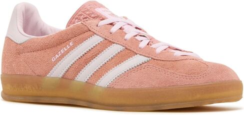 adidas Gazelle Indoor Women Sneakers, Shadow Fig/Cloud White/Gum, Size 7 in Saudi Arabia