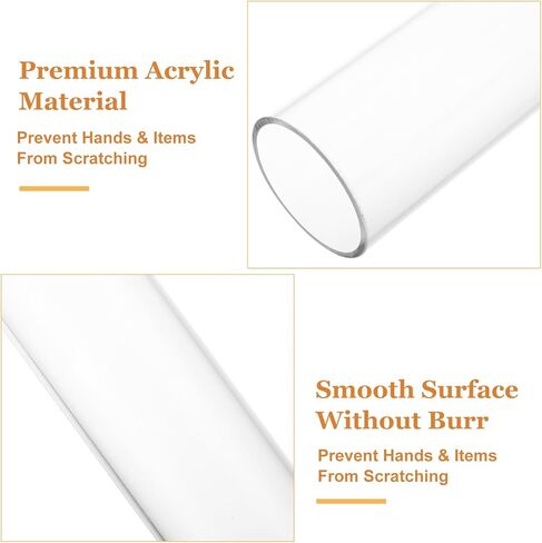 3 عبوات حامل ربطات شعر مقاس 9 بوصة، منظم إكسسوارات شعر أكريليك بقطر 1.8 بوصة، منظم ربطات شعر شفاف لهدايا الفتيات المراهقات وغرفة تخزين غرفة النوم in Kuwait