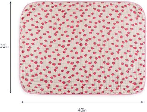 Itzy Ritzy Baby Blanket – Soft Cotton Muslin Multi-Use Blanket - Can Be Used as a Tummy Time Mat, Nursing Cover, Stroller Shade & More – Measures 30" x 40", Machine Washable (Checkerboard) in Kuwait