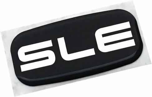 2pcs SLE CAB Roof Pillar Emblems 3D Nameplate Sticker Badge 15036134 (Black Chrome) in Saudi Arabia