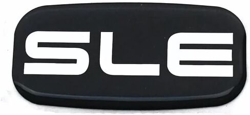 2pcs SLE CAB Roof Pillar Emblems 3D Nameplate Sticker Badge 15036134 (Black Chrome) in Saudi Arabia
