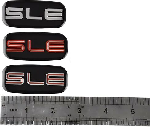 2pcs SLE CAB Roof Pillar Emblems 3D Nameplate Sticker Badge 15036134 (Black Chrome) in Saudi Arabia