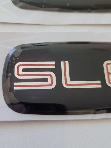 2pcs SLE CAB Roof Pillar Emblems 3D Nameplate Sticker Badge 15036134 (Black Chrome) in Saudi Arabia