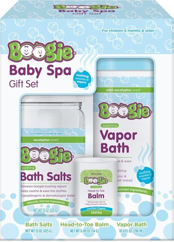 Kids Botanical Bubble Bath by Boogie, Soothing Vapor Bubble Bath, Made with Plant and Oat Extracts, Natual Essential Oils, Mint Eucalyptus, 18 oz, Pack of 2 in Saudi Arabia