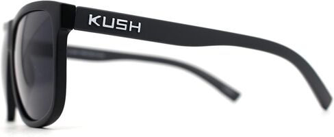 نظارات شمسية للرجال من Kush Classic باللون الأسود غير اللامع بإطار رياضي بإطار قرن in Kuwait
