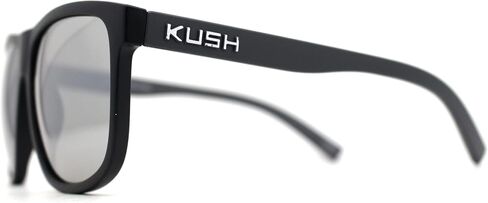 نظارات شمسية للرجال من Kush Classic باللون الأسود غير اللامع بإطار رياضي بإطار قرن in Kuwait