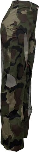 SOMTHRON Women's Sexy Hollow Out High Waisted Pants Criss Cross Straight Wide Leg Loose Trousers Y2K Streetwear in Saudi Arabia